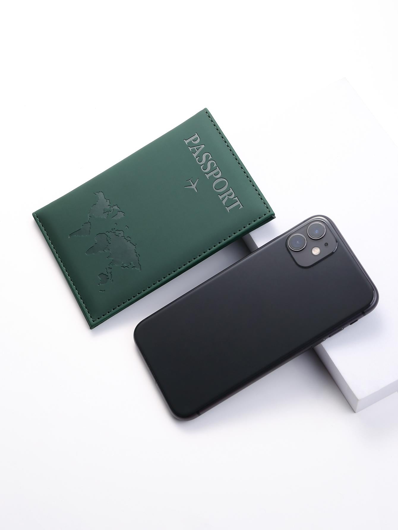  | SHEIN PU Travel Passport Cover Fashion Women Passport Holder Case for Men Travel Document vacation accessories for holiday season | Card Holder | Shein | OneHub