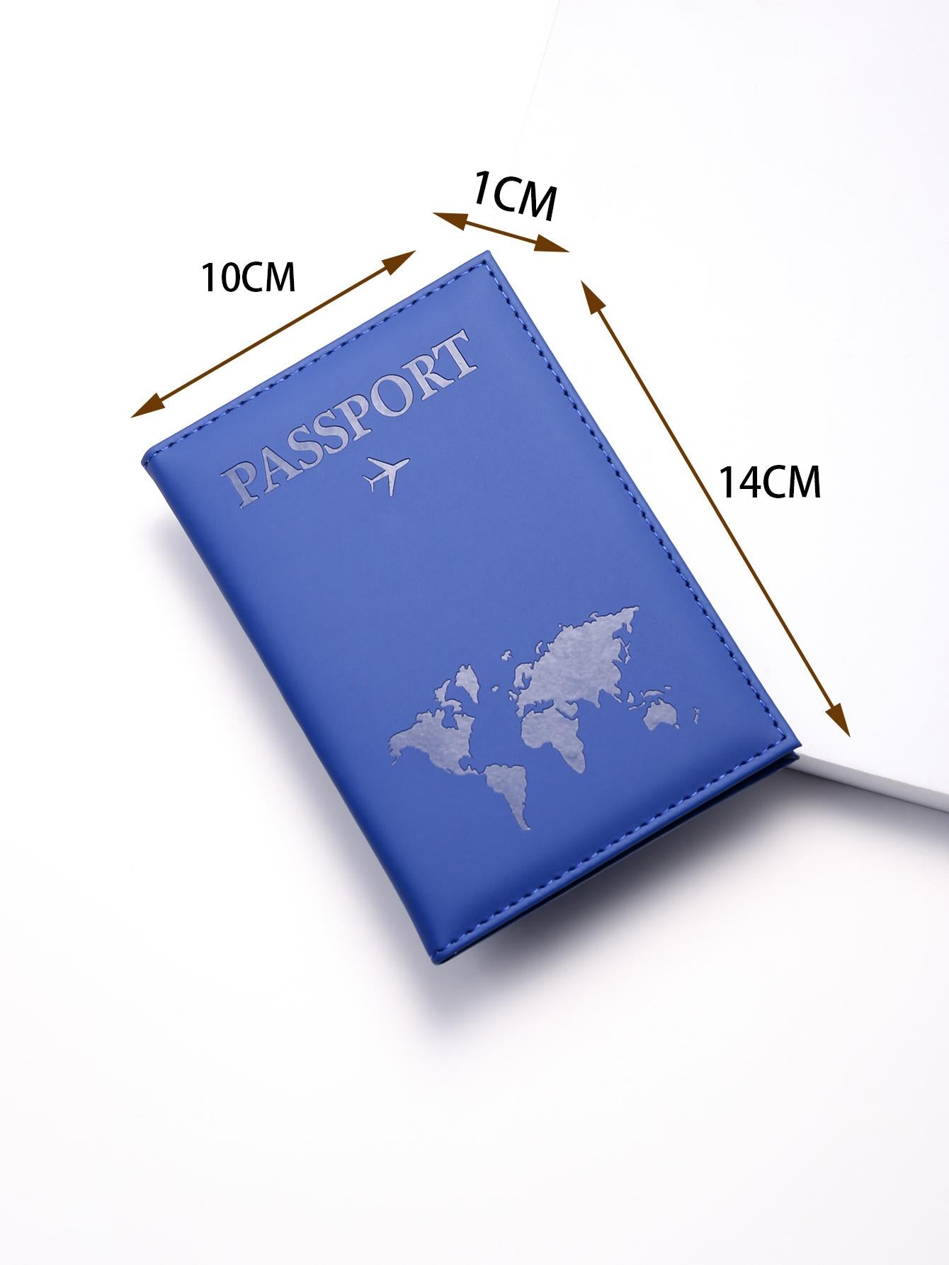  | SHEIN PU Leather Travel Passport Cover Fashion Women Passport Holder Case for Men Travel Document vacation accessories for holiday season | Card Holder | Shein | OneHub