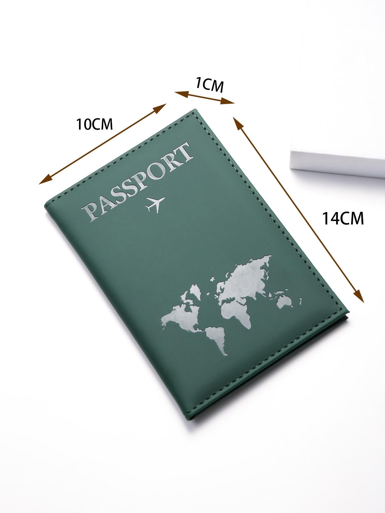  | SHEIN PU Travel Passport Cover Fashion Women Passport Holder Case for Men Travel Document vacation accessories for holiday season | Card Holder | Shein | OneHub