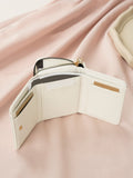  | SHEIN PU Small Wallet White Minimalist Coin Pocket Small Purse Bi-Fold Zipper Women Wallet Mini | Wallet | Shein | OneHub