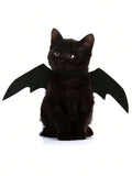  | SHEIN Pet Costume Bat Wings For Dogs And Cats, Black Color, Cool Halloween Bat Transformation Outfit | Dress | Shein | OneHub