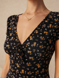  | SHEIN Poéselle Women's Fashion Sweet V-Neck Floral Print A-Line Dress | Dress | Shein | OneHub