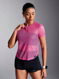  | SHEIN Powerista Solid Color Mesh Breathable See-Through Short Sleeve Sports T-Shirt | Sports Tee | Shein | OneHub
