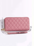  | SHEIN Quilted Detail Long Wallet With Wristlet Slim Portable | Wallet | Shein | OneHub