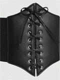  | SHEIN ROMWE Goth Lace-Up PU Leather Bustier With Belt (Halloween) | Belt | Shein | OneHub