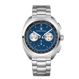 Pagani Design Silver Stainless Steel Blue Dial Chronograph Quartz Watch for Men - PD1782