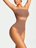 SHEIN SHAPORA Women's High Waist Side Button Shaping Thong Panty