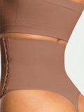 SHEIN SHAPORA Women's High Waist Side Button Shaping Thong Panty