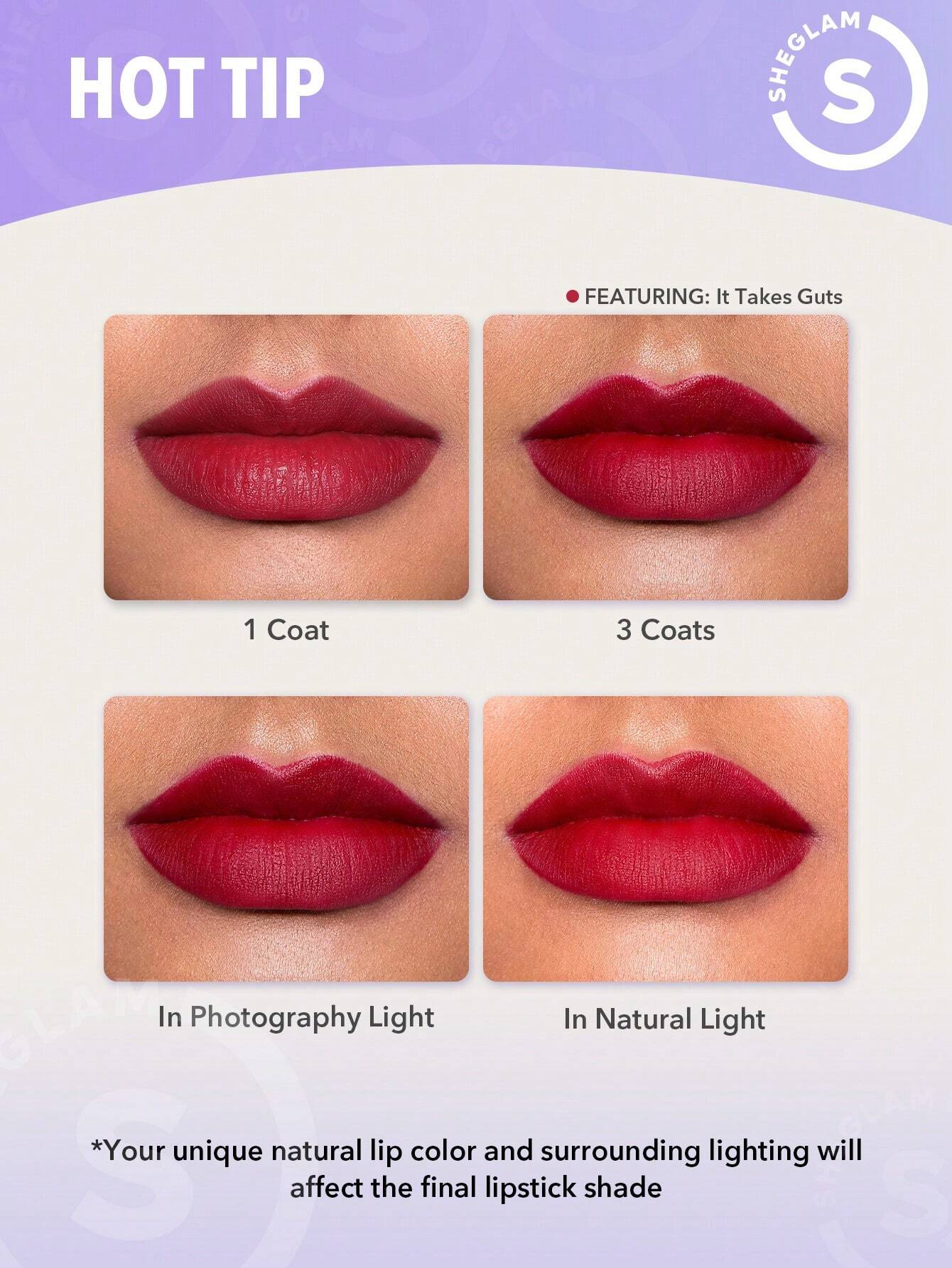  | SHEGLAM Dynamatte Boom Long Lasting Matte Lipstick-Gotcha 20 Colors Creamy Matte Waterproof Lipstick Amazing Non-Stick Cup Transfer-Proof Lipstick Black Friday Sale Gift Lipstick | Brush | SheGlam | OneHub