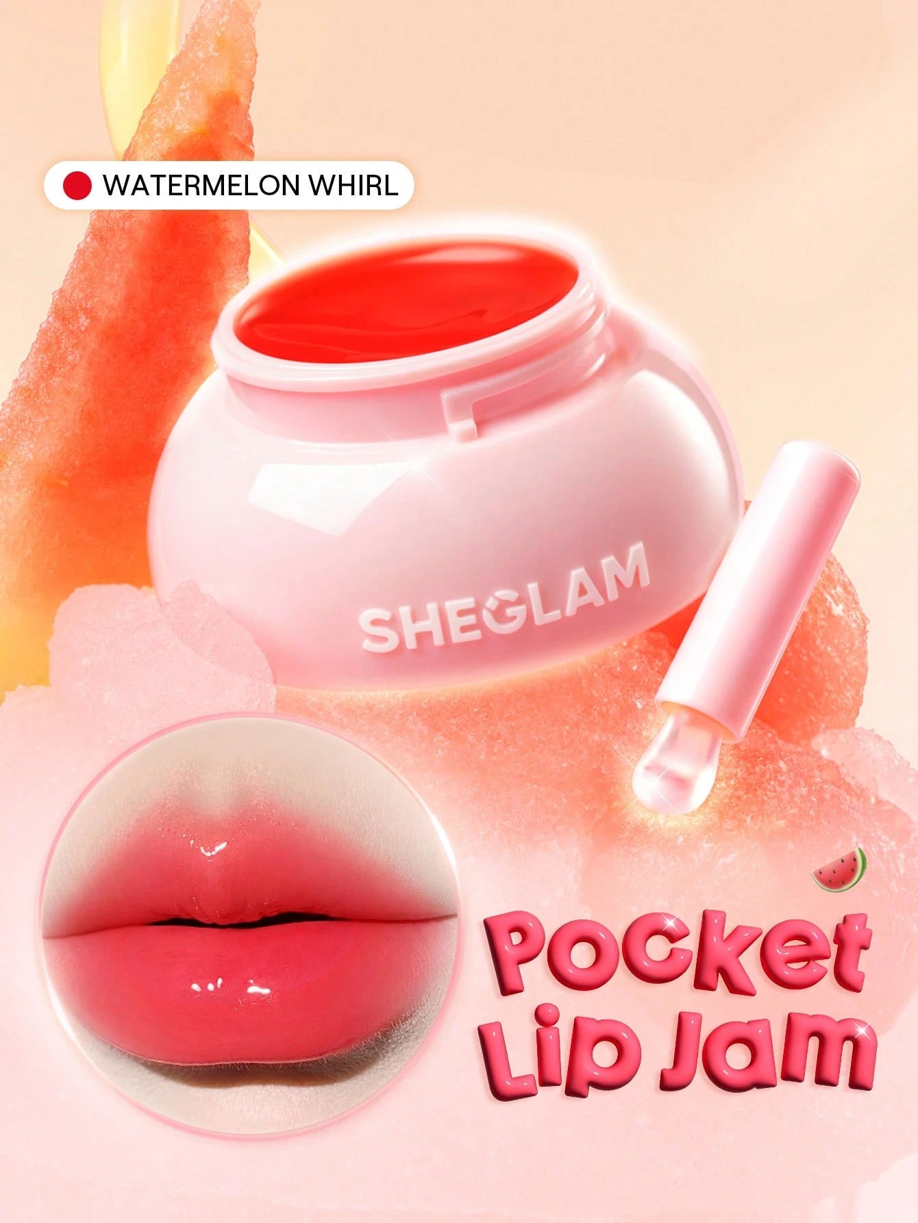  | SHEGLAM Hydra Jelly Pocket Lip Jam-Watermelon Whirl | Makeup | SheGlam | OneHub