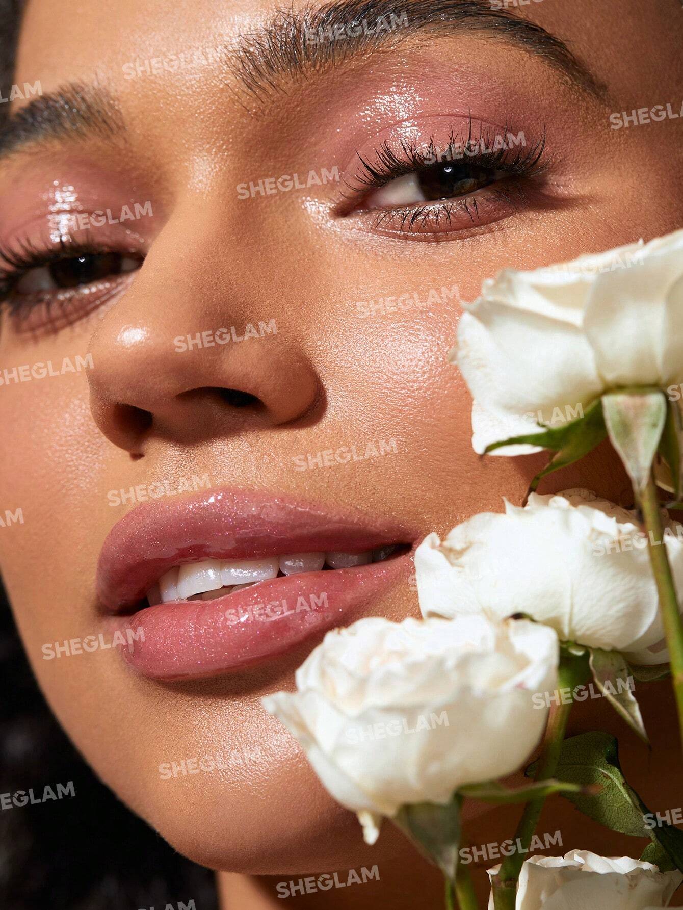  | SHEGLAM Power Bouquet Lip Gloss -Power Petals Shiny Tinted Moisturizing Lip Gloss Plumping Non-Sticky Lip Oil Repairing Cherry Blossom Extract Lip Care | Makeup | SheGlam | OneHub