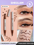 SHEGLAM Wing It Waterproof Liner Duo-Brown Highly Pigmented Matte Eyeliner Pencil Quick Drying Ultra-Fine Waterproof And Sweatproof 3 Colors Beginner Blendable Smooth Eye Make Up Henna
