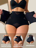 SHEIN 1pc Women High Waist Shapewear Shorts, Firm Control Waist Cincher, Sexy Mesh Butt Lifter Shaping Pants