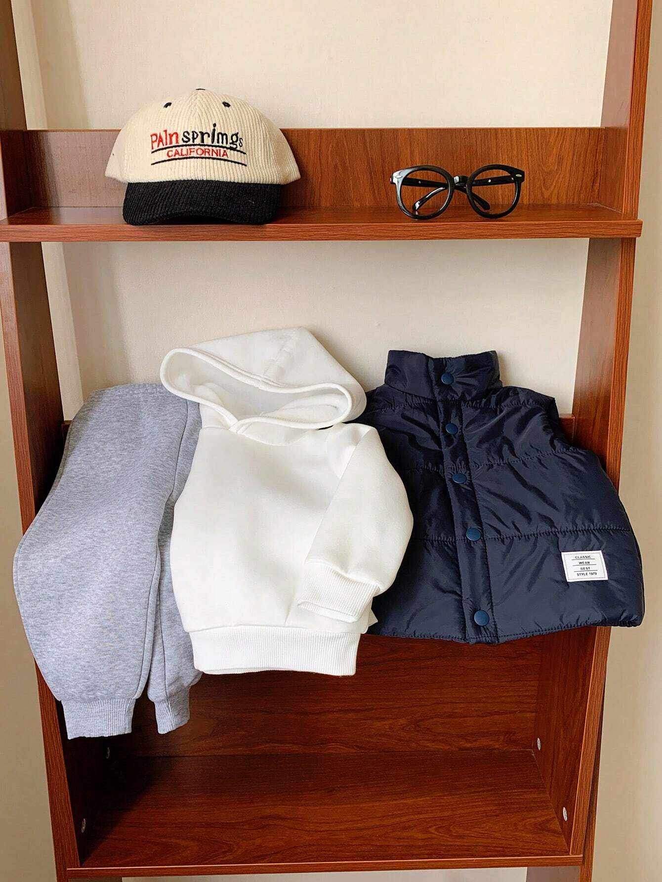  | SHEIN 3pcs/Set Baby Boy Casual Cute Knit Long Sleeve Hoodie Sweatshirt, Elastic Waist Jog Pants & Fleece Vest Outfit | Dress | Shein | OneHub