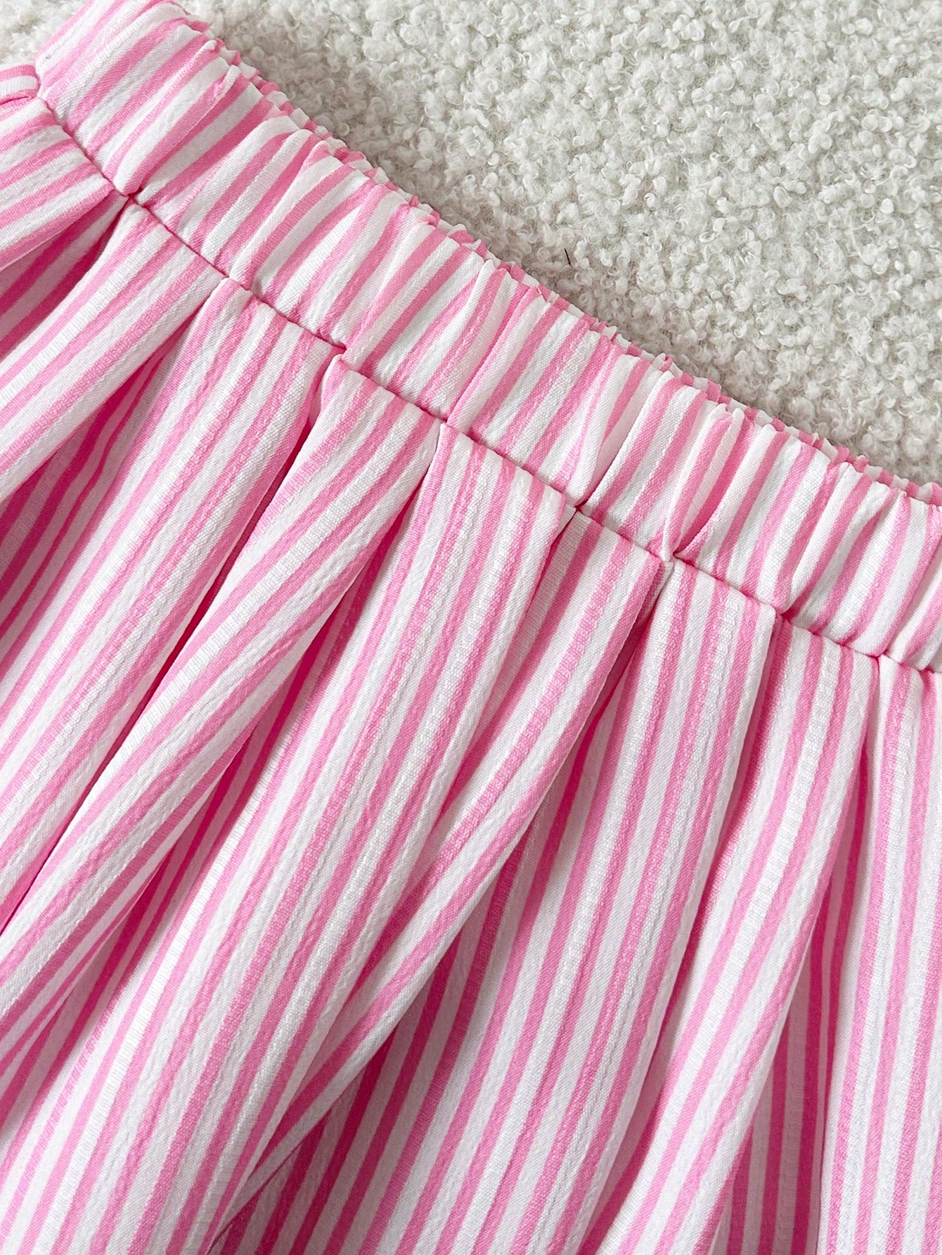  | SHEIN 3pcs/Set Toddler Infant Baby Girls' Embroidered Pony Striped Shirt | Dress | Shein | OneHub