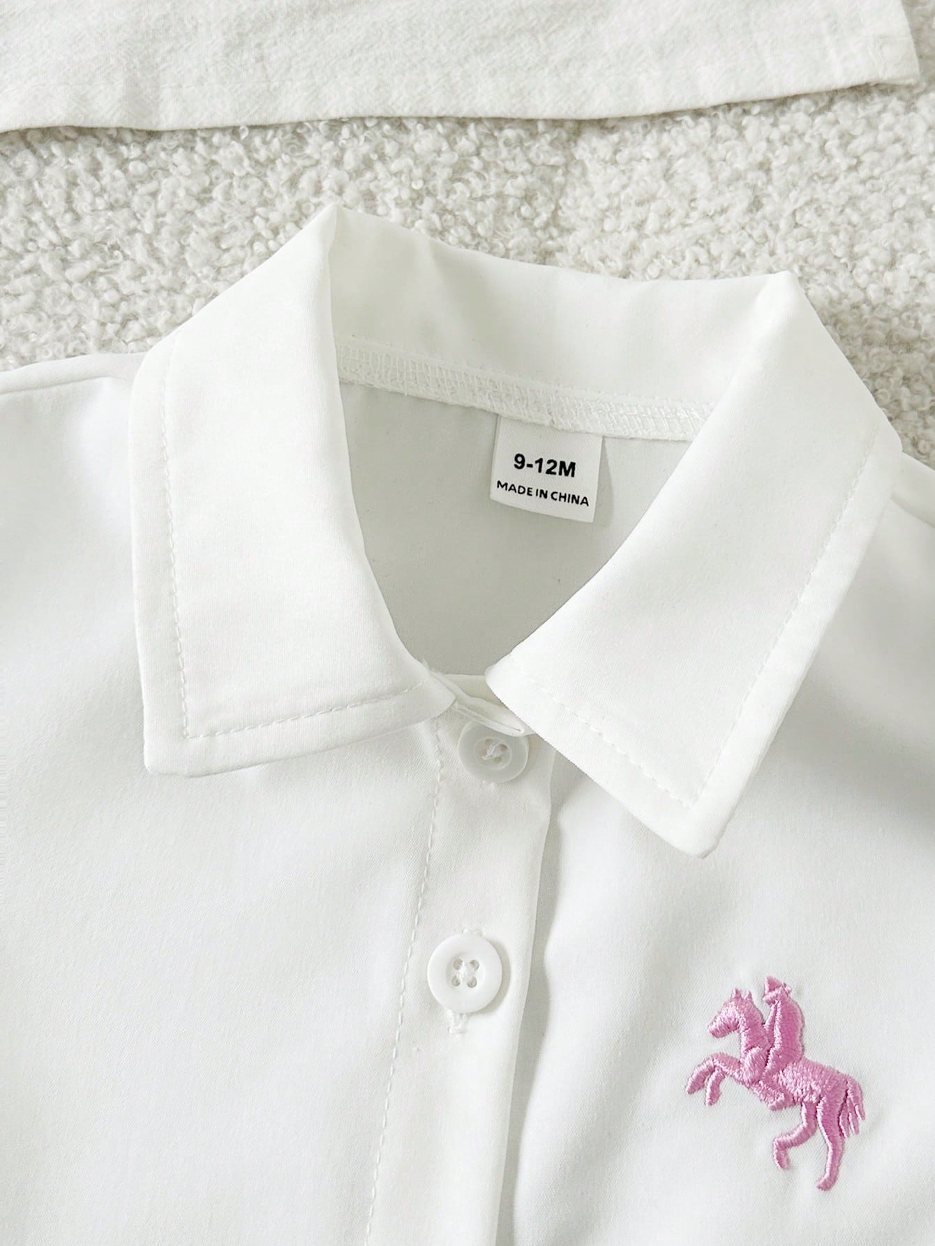  | SHEIN 3pcs/Set Toddler Infant Baby Girls' Embroidered Pony Striped Shirt | Dress | Shein | OneHub