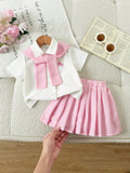  | SHEIN 3pcs/Set Toddler Infant Baby Girls' Embroidered Pony Striped Shirt | Dress | Shein | OneHub