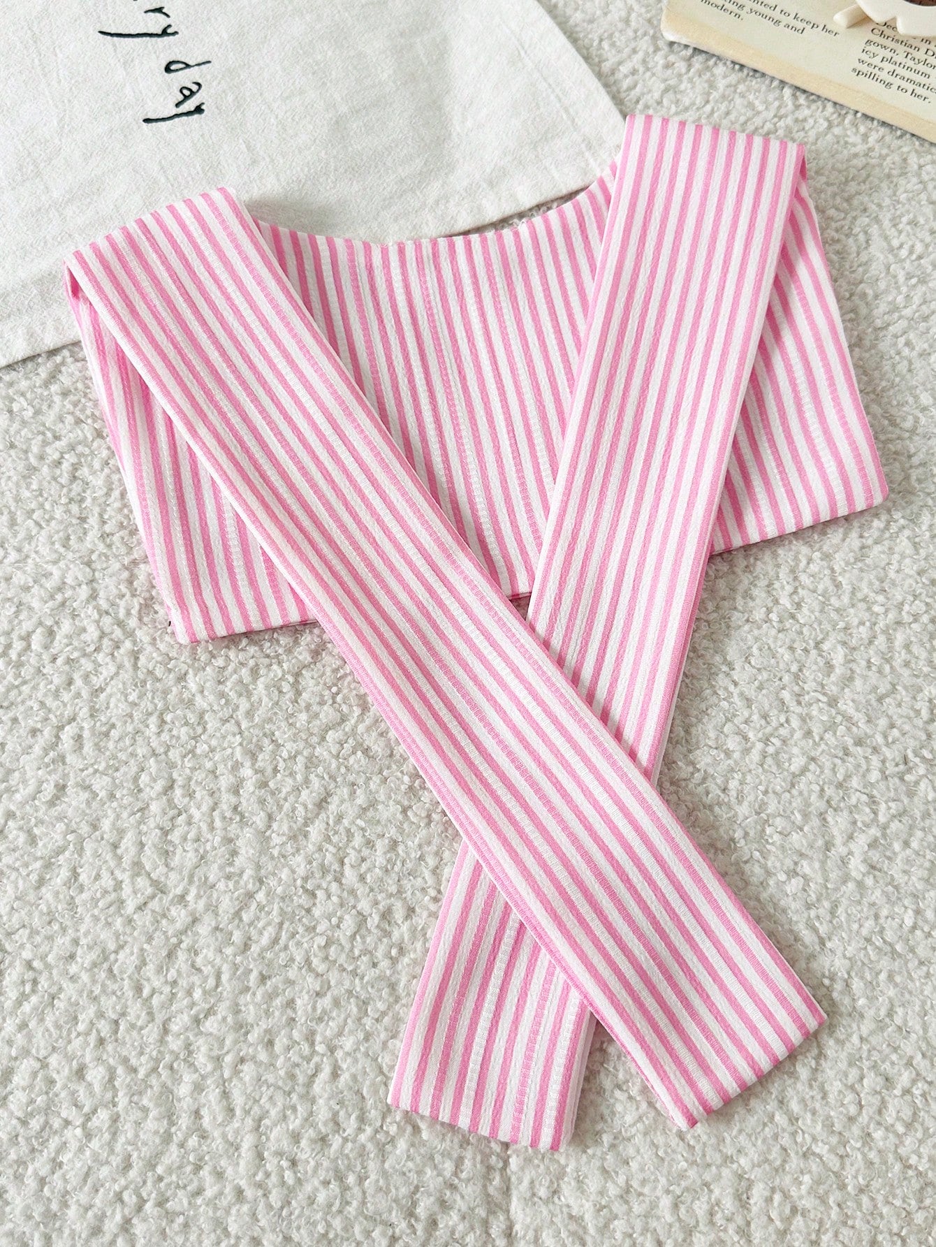 | SHEIN 3pcs/Set Toddler Infant Baby Girls' Embroidered Pony Striped Shirt | Dress | Shein | OneHub