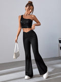  | SHEIN BAE One Shoulder Sequin Crop Top | Top | Shein | OneHub