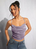  | SHEIN BAE Women's Draped Collar Backless Cami Tank Top | Top | Shein | OneHub