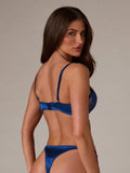 SHEIN BAE Women's Sexy Embroidery Underwire Lingerie Set, Bra & Panty Set