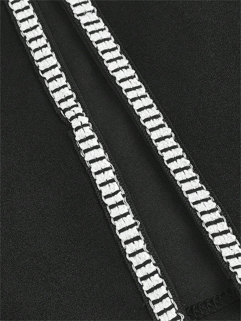  | SHEIN BIZwear Contrast Trim Split Hem Flare Leg Pants | Pants | Shein | OneHub