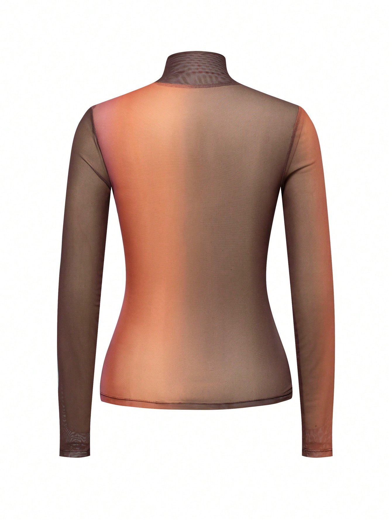 Top Neck Model Without Shell SHEIN BIZwear Mock Neck Sheer Mesh Top Without Bra – OneHub