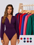  | SHEIN BIZwear Ruched Lantern Sleeve Bodysuit Workwear | Bodysuit | Shein | OneHub
