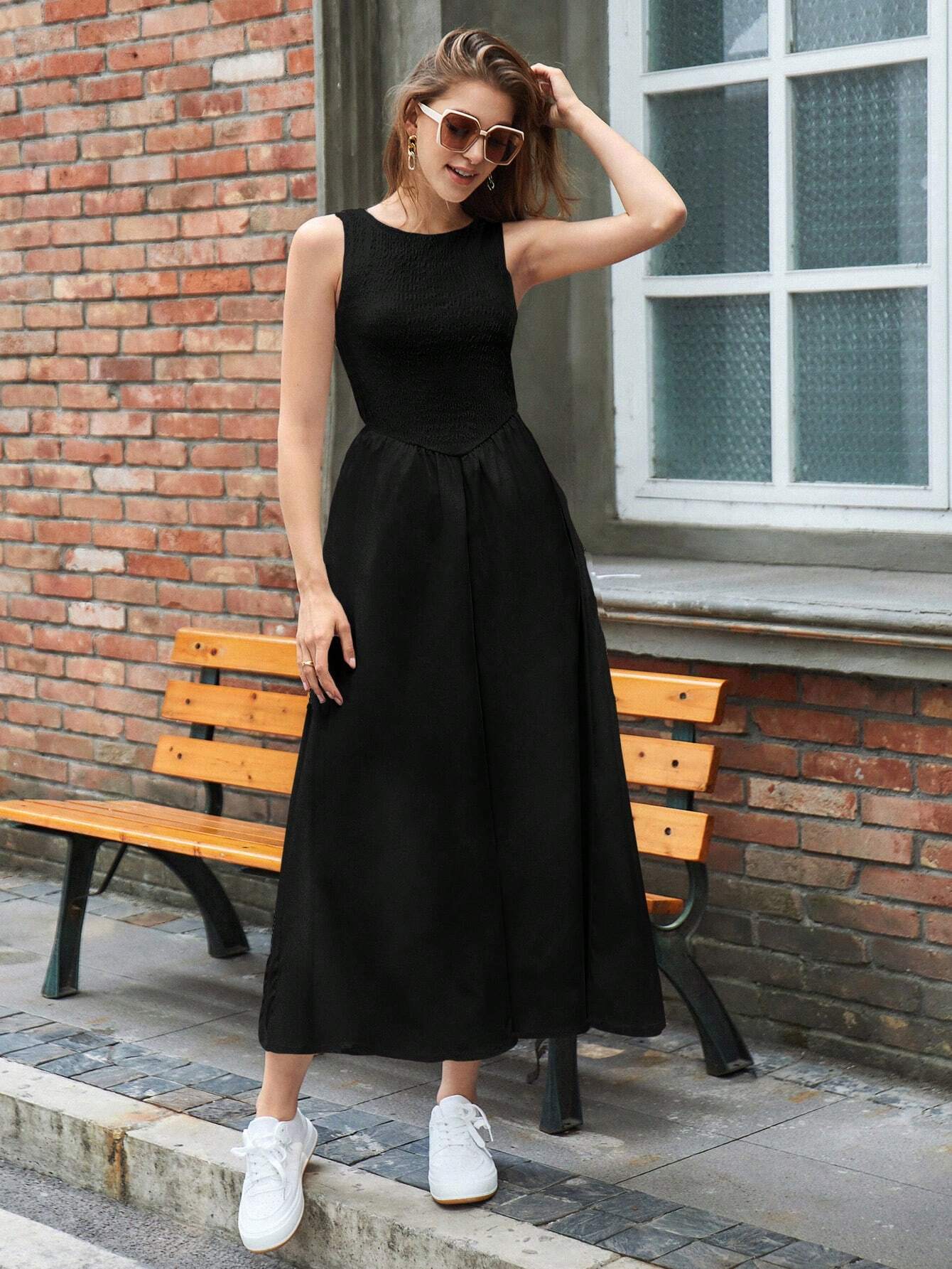  | SHEIN BIZwear Women's Sleeveless Waist Cinched Dress | Dress | Shein | OneHub