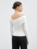  | SHEIN BIZwear Women's Solid Color Asymmetric Neck Wrap T-Shirt | Top | Shein | OneHub
