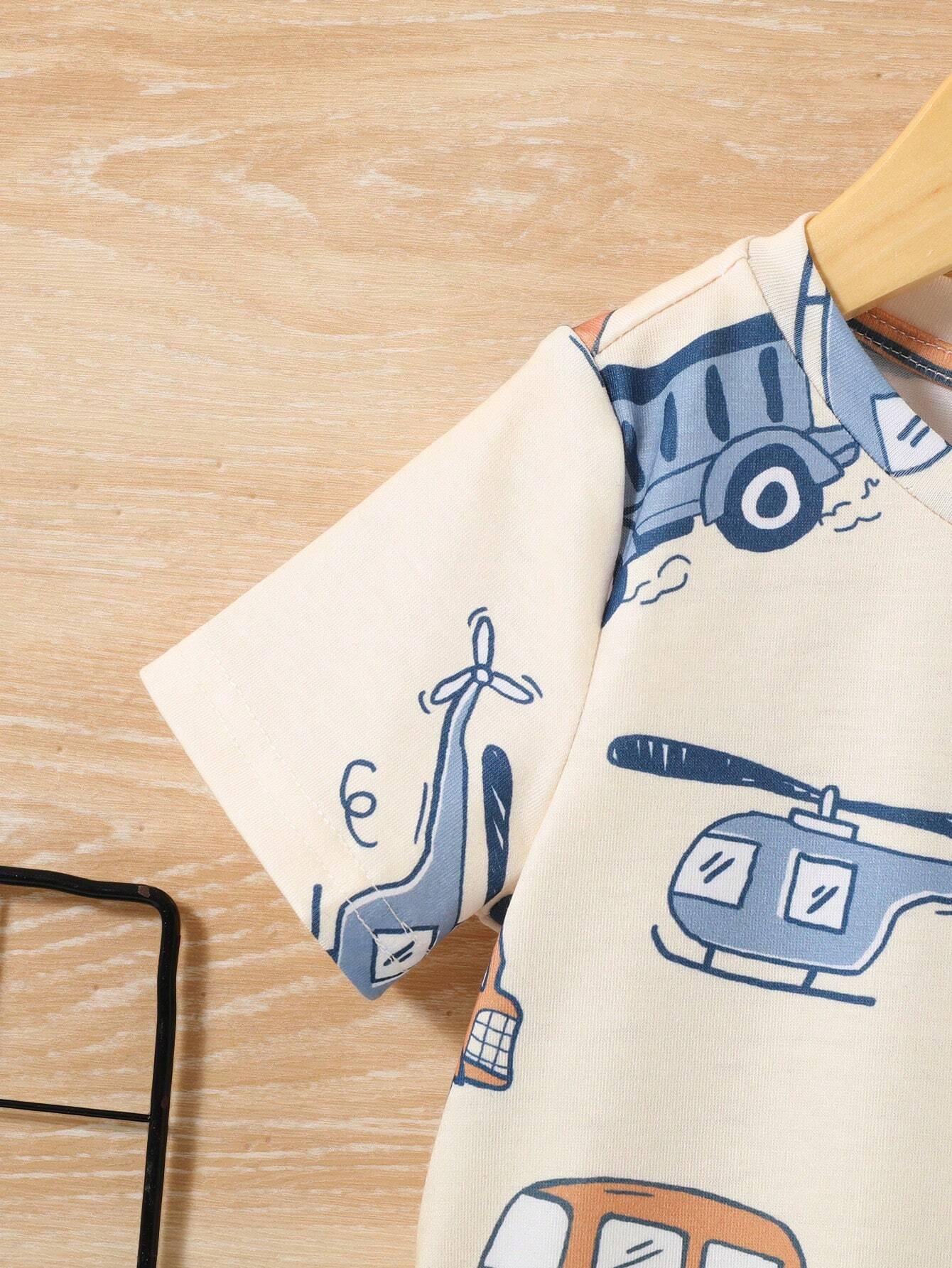  | SHEIN Baby Boy Casual & Comfortable Car Pattern Top | Dress | Shein | OneHub