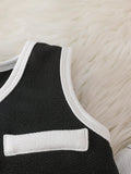  | SHEIN Baby Girl Contrast Color Button Design Casual Vest And Pants Set | Dress | Shein | OneHub