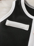  | SHEIN Baby Girl Contrast Color Button Design Casual Vest And Pants Set | Dress | Shein | OneHub