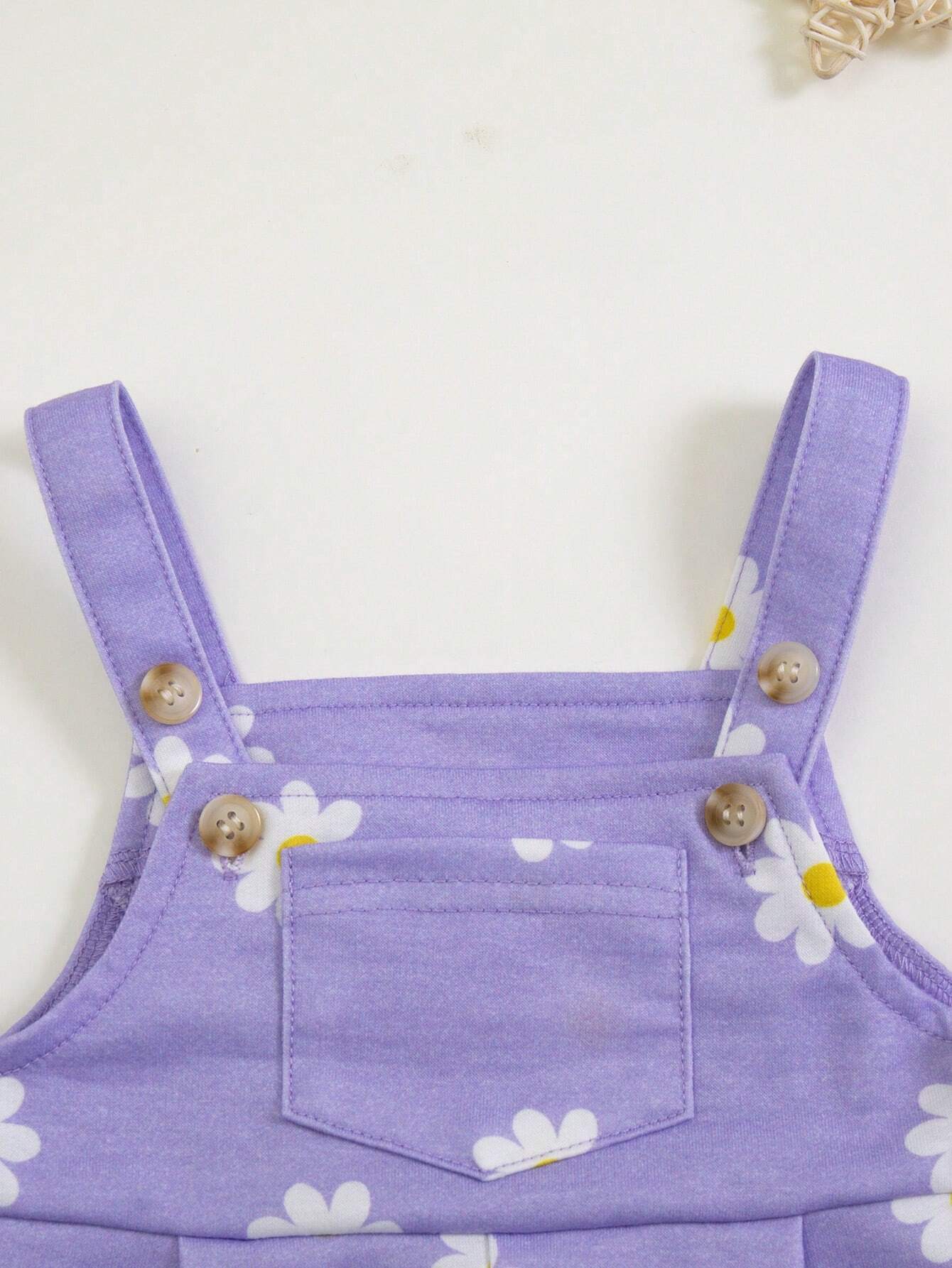  | SHEIN Baby Girl Newborn Floral Pattern Overall Shorts | dress | Shein | OneHub