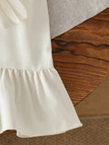  | SHEIN Baby Girls' Summer Cap Sleeve Dress, Ruffled Collar Adds Soft & Cute Vibe | Dress | Shein | OneHub