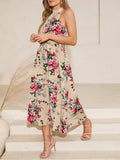  | SHEIN Clasi Women's Floral Print Halter Neck Long Summer Dress | Dress | Shein | OneHub