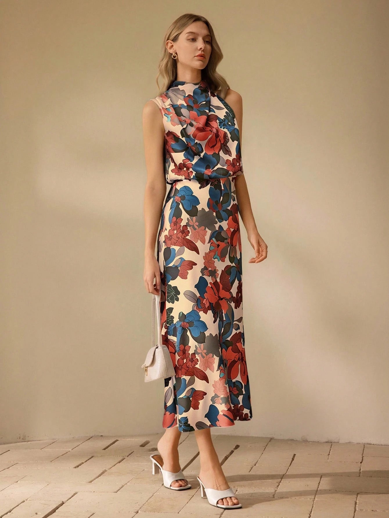  | SHEIN Clasi Women's Elegant Floral Midi Dress | Dress | Shein | OneHub