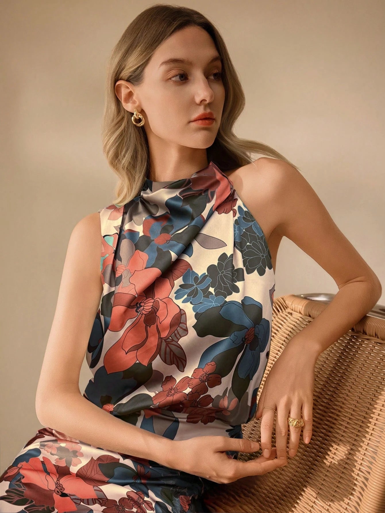  | SHEIN Clasi Women's Elegant Floral Midi Dress | Dress | Shein | OneHub