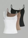  | SHEIN EZwear 3pcs/Set Casual Slim Fit Tank Tops For Women, Summer | Shirt | Shein | OneHub