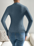  | SHEIN Essnce Cable Knit Mock Neck Sweater | Sweater | Shein | OneHub