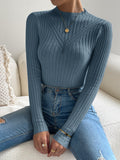  | SHEIN Essnce Cable Knit Mock Neck Sweater | Sweater | Shein | OneHub