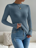  | SHEIN Essnce Cable Knit Mock Neck Sweater | Sweater | Shein | OneHub