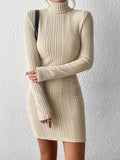  | SHEIN Essnce Turtleneck Ribbed Knit Bodycon Dress | Dress | Shein | OneHub