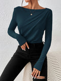  | SHEIN Frenchy Solid Boat Neck Tee | Top | Shein | OneHub