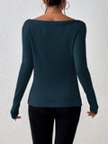  | SHEIN Frenchy Solid Boat Neck Tee | Top | Shein | OneHub