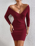  | SHEIN Frenchy Solid Ribbed Knit Bodycon Dress | Dress | Shein | OneHub