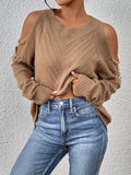  | SHEIN LUNE Cold Shoulder Chain Detail Sweater | Sweater | Shein | OneHub