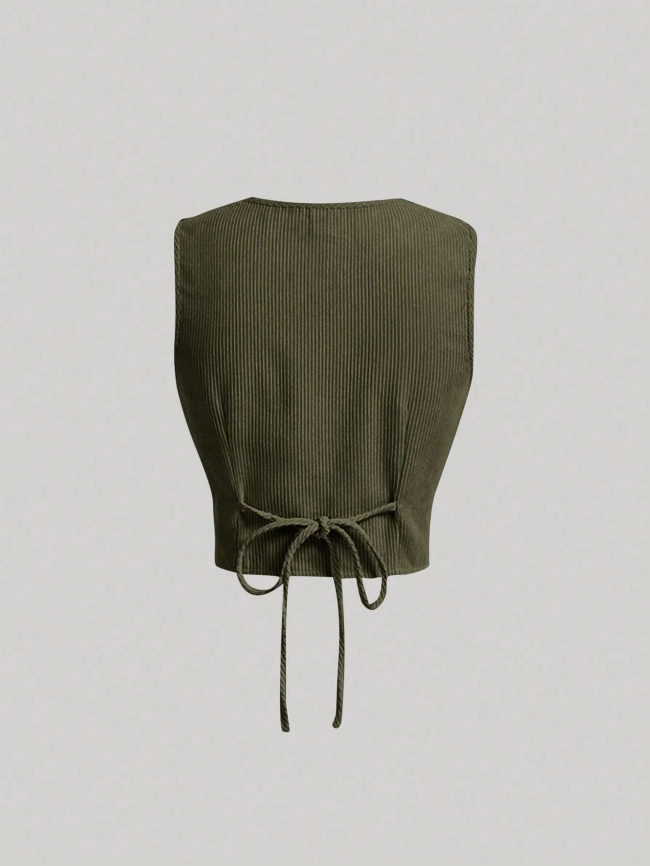  | SHEIN MOD Olive Green Single-Breasted Vest And Long Pants | Top and Pant Set | Shein | OneHub