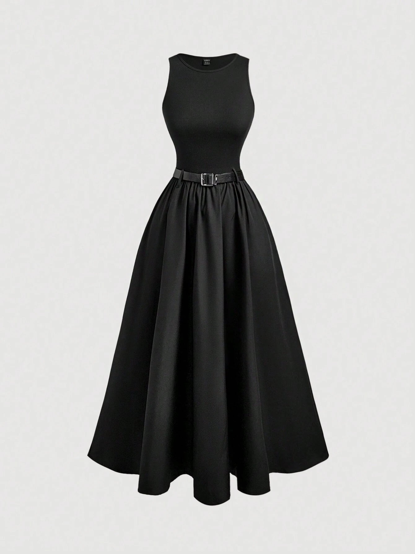  | SHEIN MOD Women Summer Solid Color Sleeveless Dress With Belt | Dress | Shein | OneHub