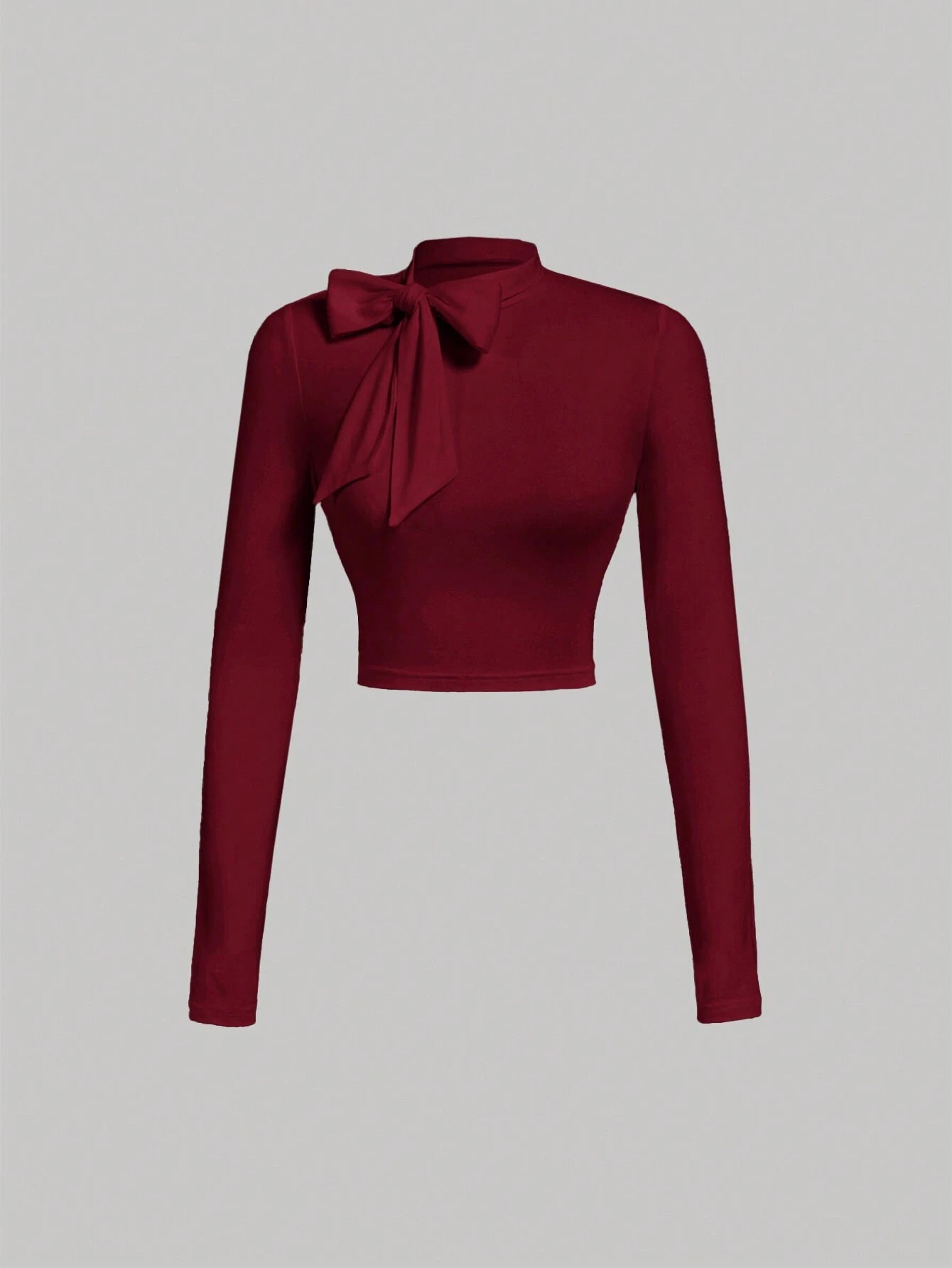  | SHEIN MOD Women's Spring And Autumn Casual White Bow Tie T-Shirt | Sweater | Shein | OneHub